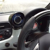 FIAT/ABARTH DDM ステアリングコラムエクステンダー DDM FIAT/ABARTHコラムエクステンダーアルカンターラxレッド