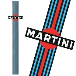 MARTINI ロゴステッカー【25.8×54.0cm】｜ラテン車の雑貨とパーツ通販
