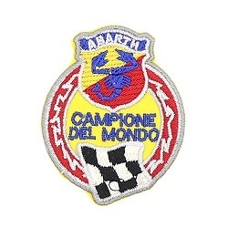 ABARTH CAMPIONE ワッペン（5.1×4.2）｜ラテン車の雑貨とパーツ通販