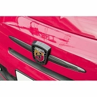KOSHI ABARTH 595 S4～カーボンフロントエンブレムカバー アバルト