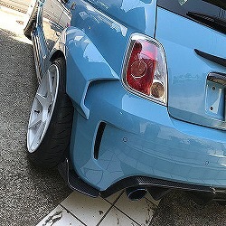 THREEHUNDRED ABARTH カーボンディフューザー(シリーズ3)｜ラテン車の