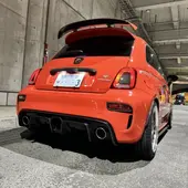 ABARTH 500/595 カーボンリアゲートウイング(シリーズ3/4) アバルト