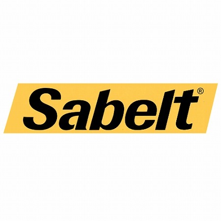 Sabelt ロゴステッカー【イエロー】(5.5×23.5cm)｜ラテン車の雑貨と 