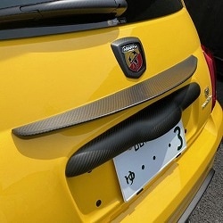 THREEHUNDRED ABARTH マットカーボンエアコンパネル(シリーズ4