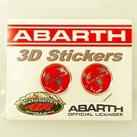 ABARTH ���� 3D���ƥå��� 2�祻�å� ��2.0cm�������ԥ����