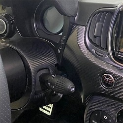 ABARTH アルカンターラレザー アームレスト(ブラック×ブラックステッチ