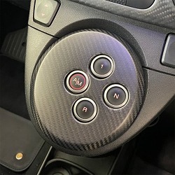 再値下げ　新品　THREEHUNDRED マットカーボンエアコンパネル アバルト THREEHUNDRED カーボンエアコンパネル 595シリーズ4(オートVer