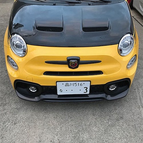 アバルト THREEHUNDRED カーボンナンバーフェイス ABARTH アバルト THREEHUNDRED カーボンナンバーフェイス ABARTH