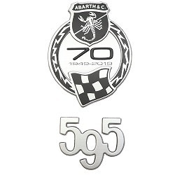 アバルト ABARTH 695 MASERATI 純正エンブレム ジャンク品
