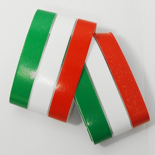 イタリア国旗 ストライプ ステッカー(8/5)｜ラテン車の雑貨とパーツ