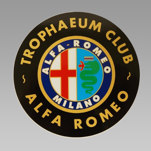 Alfa Romeo TROPHAEUM CLUB エンブレムステッカー｜ラテン車の雑貨と