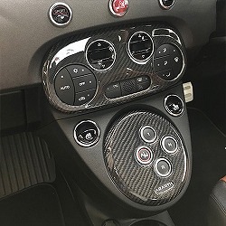 FIAT/ABARTH 500 ACコンソールリング(アルマイト仕上)｜ラテン車