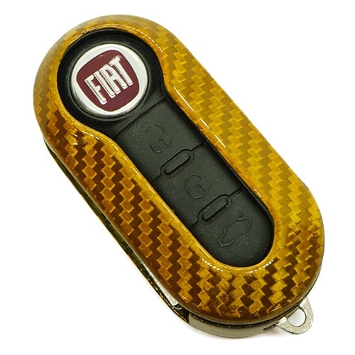 KOSHI ABARTH/FIAT カーボンキーカバー(イエロー) アバルト フィアット