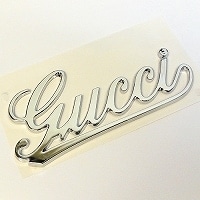 GUCCI ロゴ プレート ブランドプレート 2個セット FIAT 純正 GUCCI ロゴプレート【Bピラー用】｜ラテン車の雑貨とパーツ