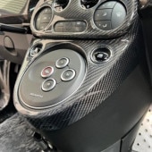 THREEHUNDRED ABARTH 595 カーボンシフトコンソールパネル