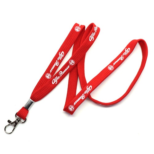 Alfa Romeo 純正 ロゴ ネックストラップ(レッド)｜ラテン車の雑貨と