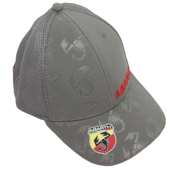 ABARTH 純正 スコーピオンロゴ ハーフメッシュ キャップ(グレー