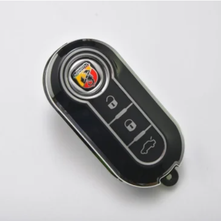 core OBJ ABARTH 595 ハードキーカバー ブラック｜ラテン車の