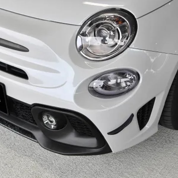 人気新品入荷 595/695 ABARTH OBJ core エアロフリックカナード ツヤ無し 1set パーツ