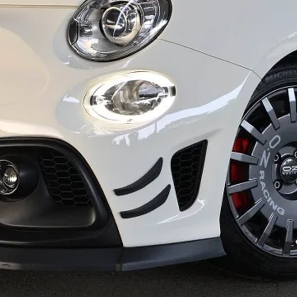 core OBJ ABARTH 595/695 エアロフリックカナード 2set ツヤ無し