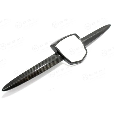 KOSHI ABARTH 595 S4～カーボンフロントエンブレムカバー｜ラテン車の