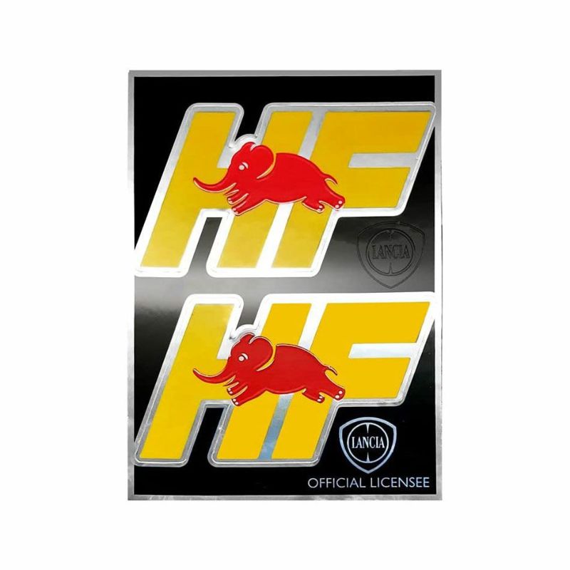 LANCIA 純正 HF ステッカー （2個セット）｜ラテン車の雑貨とパーツ