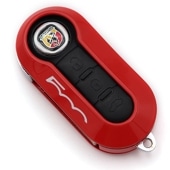 KOSHI ABARTH/FIAT カーボンキーカバー(レッド)｜ラテン車の雑貨