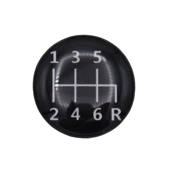 シフトパターンステッカー 6速（19mm）｜ラテン車の雑貨とパーツ通販