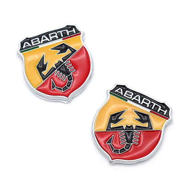 ABARTH エンブレムプレート 2枚セット（タテ30mm×ヨコ27mm
