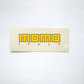 MOMO ロゴステッカー 17.3×5.2cm｜ラテン車の雑貨とパーツ通販 FLATOUT