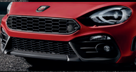 124スパイダー　4点セット　マフラーカッター　エアダムカバー ABARTH 124Spider エアダムカバー ガンメタリック｜ラテン車の雑貨と