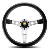 MOMO ステアリング HERITAGE LINE インディ（ブラック）｜ラテン車の