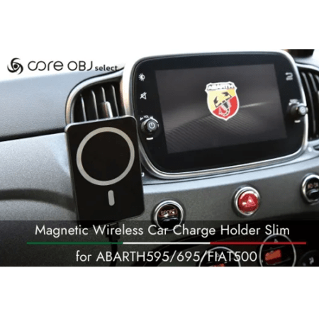 core OBJ ABARTH595/695/FIAT500 ワイヤレス充電器付スマートフォン
