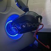 KOSHI FIAT/ABARTH 500 カーボンダッシュボードボタントリム｜ラテン車