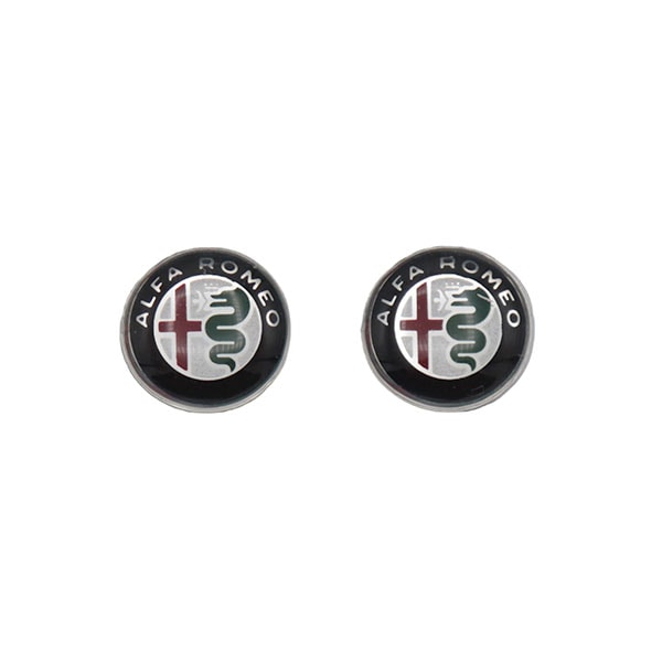 Alfa Romeo 純正 エンブレム 3D ステッカー 2枚セット【12mm】｜ラテン
