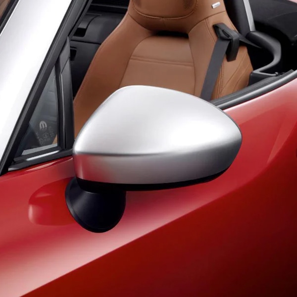 ABARTH 純正 124 spider ドアミラーカバー(マットシルバー)｜ラテン車