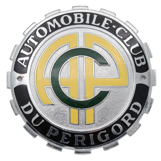 希少】AUTOMOBILE-CLUB DU PERIGORD エンブレムプレート カーバッジ