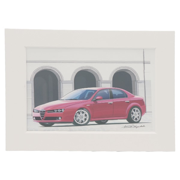 林部研一 カーイラストレーション アルファロメオ159 / Alfa Romeo 159