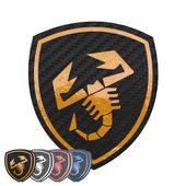 ABARTH �����ܥ��å� �������ԥ��� ���ƥå��� 2�祻�åȡʥ������/�֥롼/��å�/�ۥ磻�ȡ�8��7��