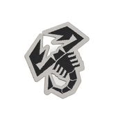 ABARTH ���� �������ԥ��� ���ƥå����ѥå� ��åڥ�ʥ֥�å��ߥ��졼��7.5��7.0cm ���Х��