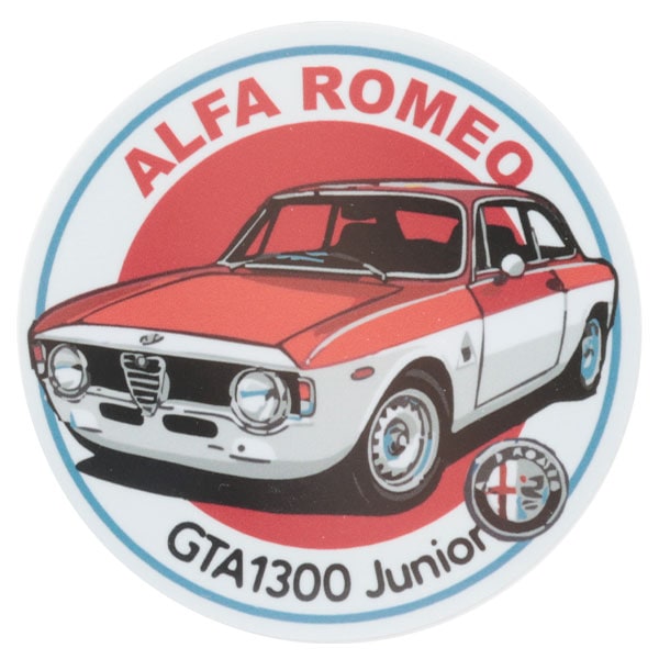 Alfa Romeo GTA1300 Junior ヴィンテージ イラスト ステッカー｜ラテン