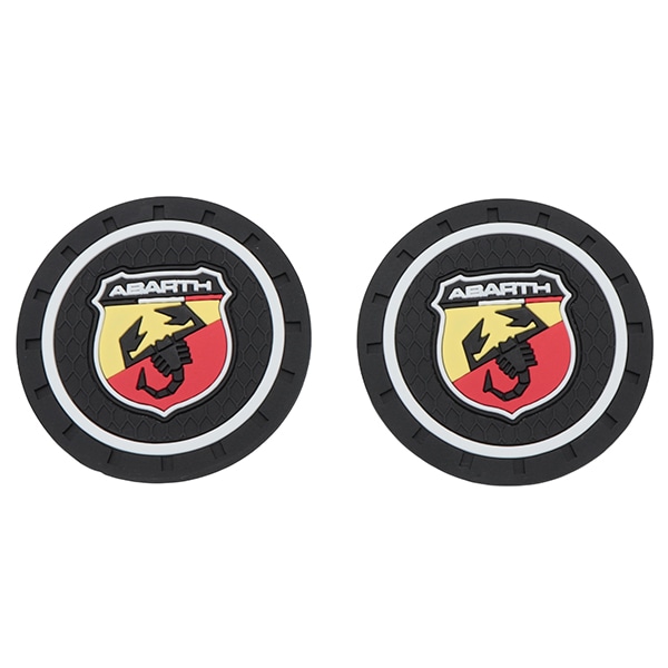 ABARTH ラバー ドリンクホルダーマット コースター 2枚セット