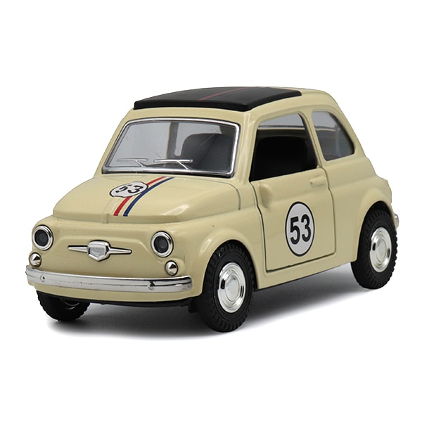 FIAT 500 クラシックモデル（ゼッケン53 / アイボリー）1/32スケール
