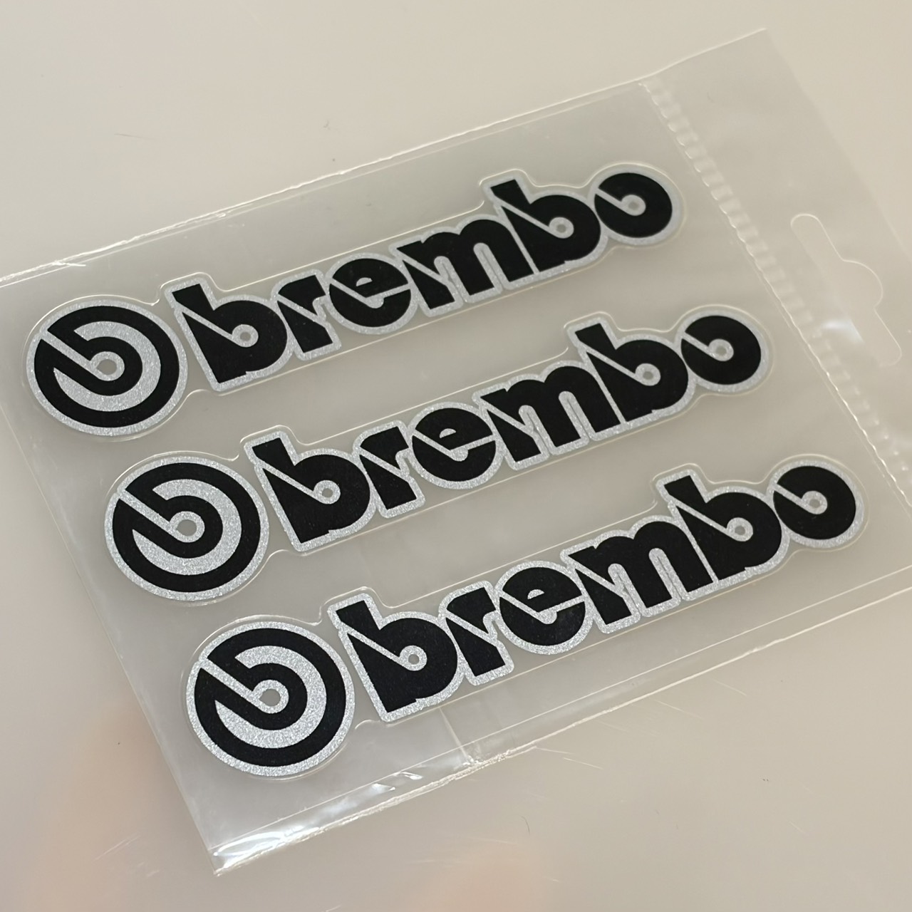 brembo クリアステッカーセット(ブラック)｜ラテン車の雑貨とパーツ