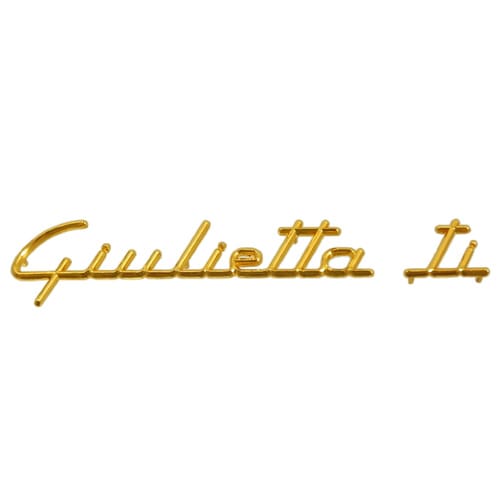 Alfa Romeo Giulietta ti ロゴエンブレム(ゴールド)｜ラテン車の雑貨と 