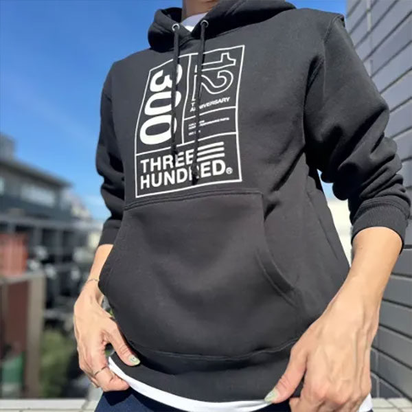 THREEHUNDRED 12��Anniversario hoodie 12��ǯ �������åȥѡ�����