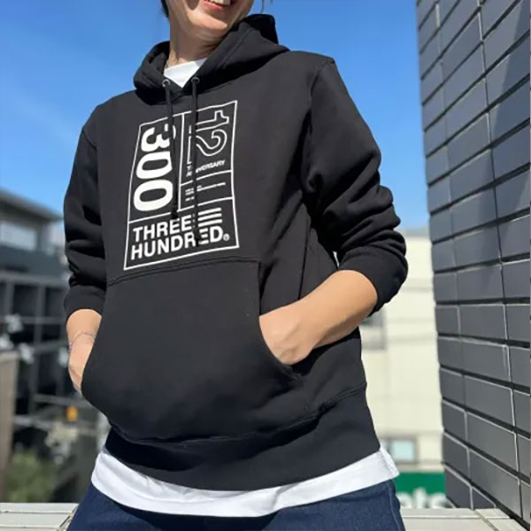 THREEHUNDRED 12��Anniversario hoodie 12��ǯ �������åȥѡ�����