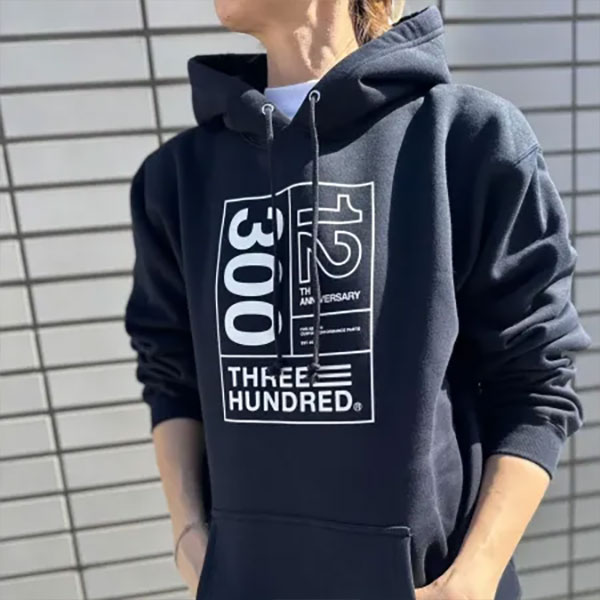 THREEHUNDRED 12��Anniversario hoodie 12��ǯ �������åȥѡ�����
