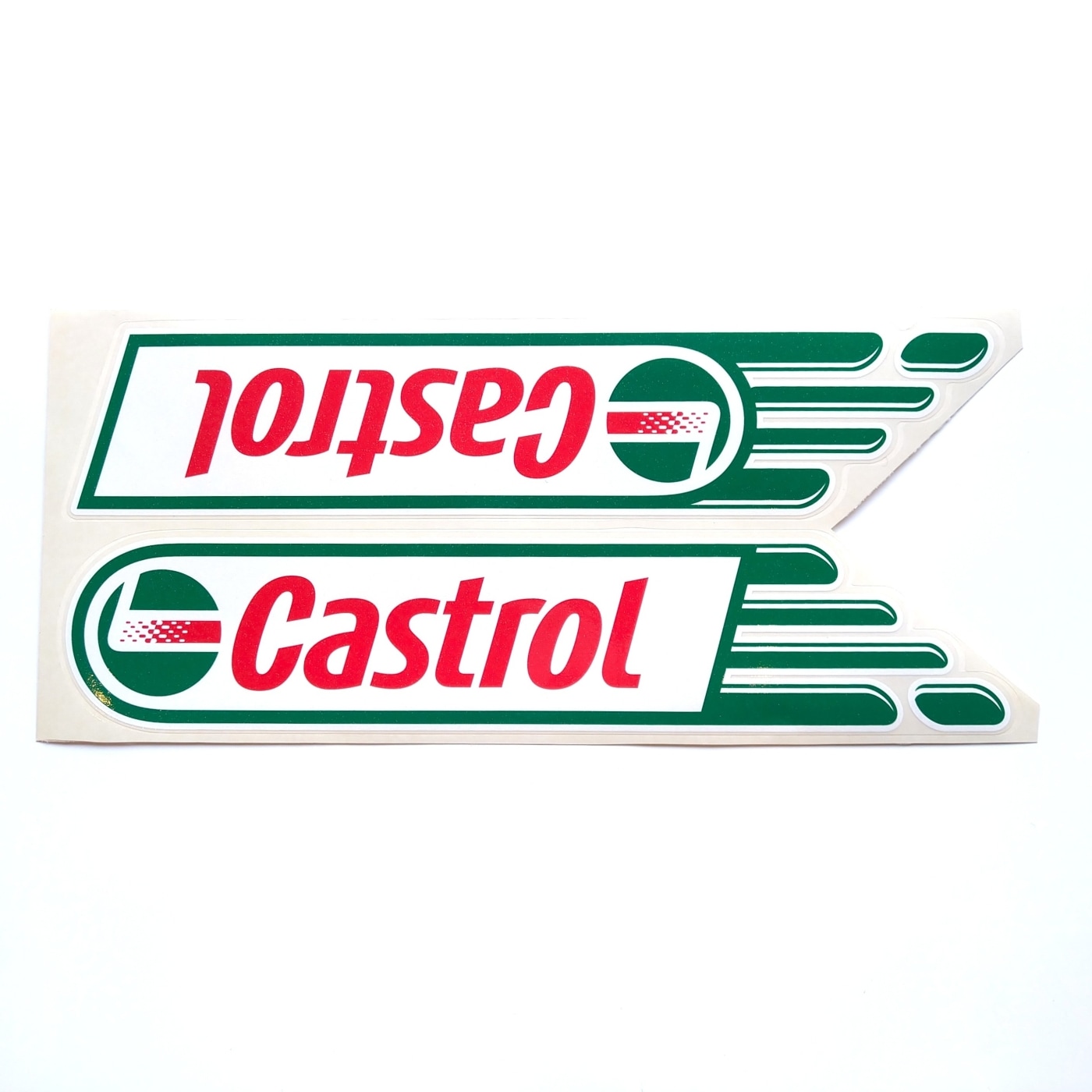 Castrol ステッカー 2枚セット 各30.5×6.5㎝｜ラテン車の雑貨とパーツ 
