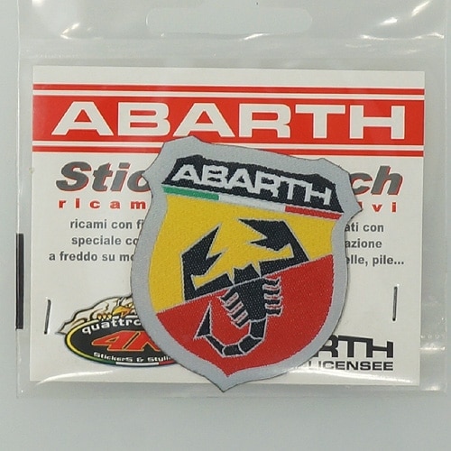 ABARTH 純正 ステッカーパッチ ワッペン 【エンブレム】｜ラテン車の